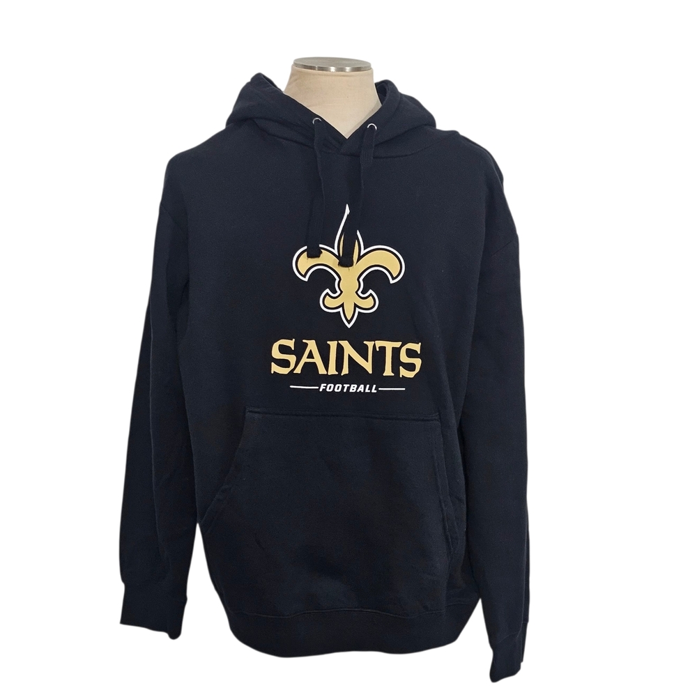 NFL Saints New Orleans Hoddie Sweater Pro Line Hoodie 2XL Black Mens - Picture 3 of 11